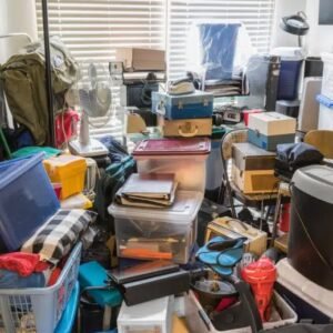 Bedroom hoard of stuff